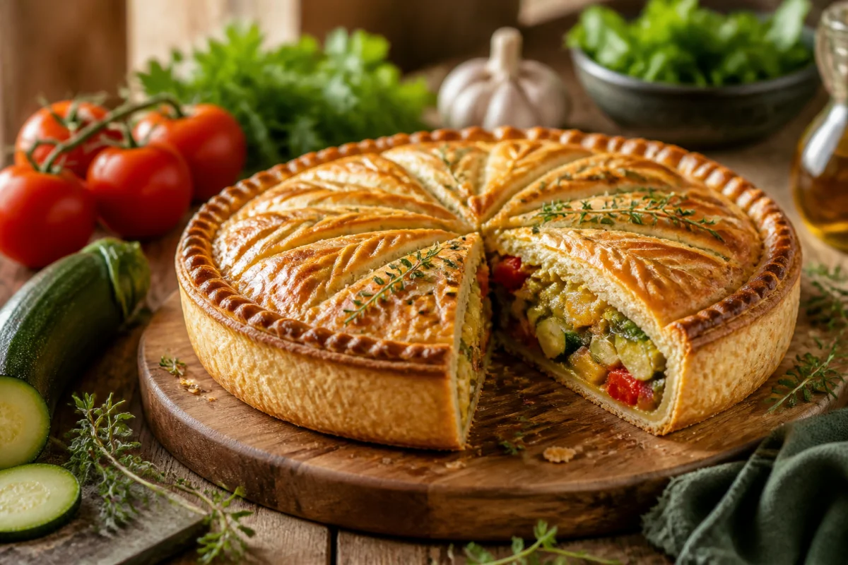 recette tourte aux légumes
