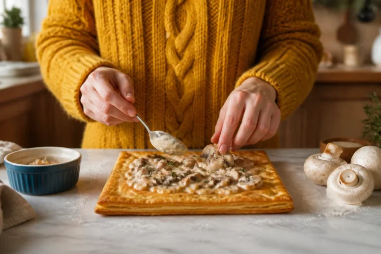 recette feuilleté aux champignons